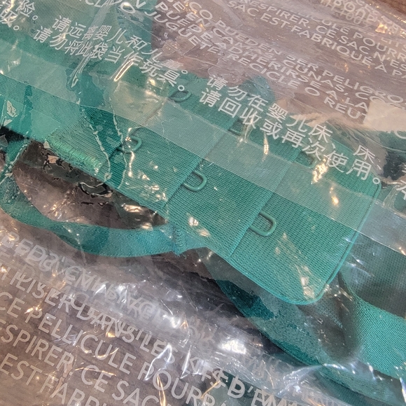 Aerie Smoothez Unlined Mesh Balconette Bra Jade Green NWT! - Picture 8 of 9